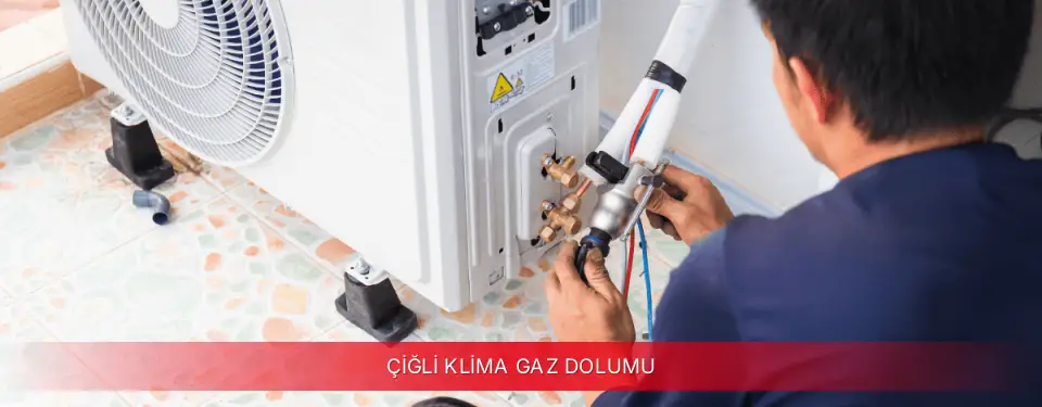 Çiğli İlçemi Mitsubishi Electric Klima Gaz Dolumu
